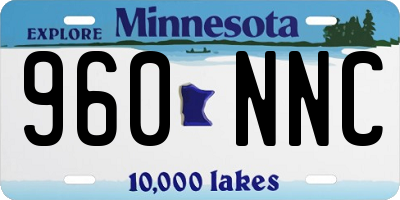 MN license plate 960NNC