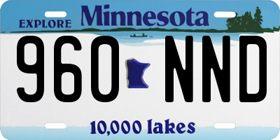MN license plate 960NND