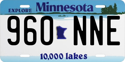 MN license plate 960NNE