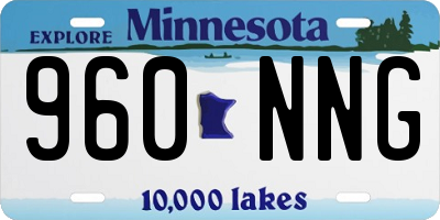 MN license plate 960NNG
