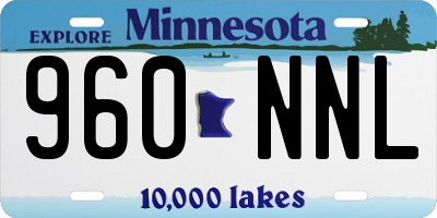 MN license plate 960NNL