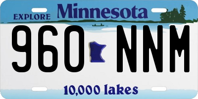 MN license plate 960NNM