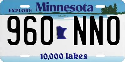 MN license plate 960NNO