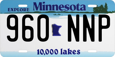 MN license plate 960NNP