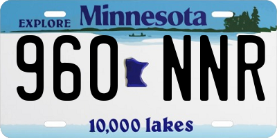 MN license plate 960NNR