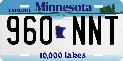 MN license plate 960NNT