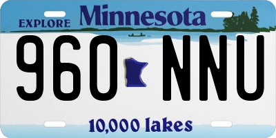MN license plate 960NNU