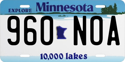 MN license plate 960NOA