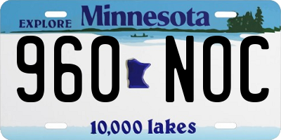 MN license plate 960NOC