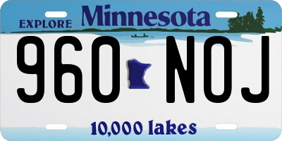 MN license plate 960NOJ