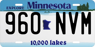 MN license plate 960NVM