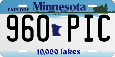 MN license plate 960PIC