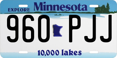 MN license plate 960PJJ