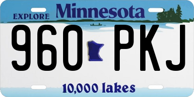 MN license plate 960PKJ