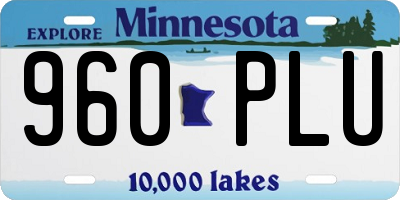 MN license plate 960PLU