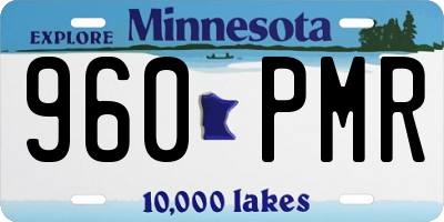 MN license plate 960PMR