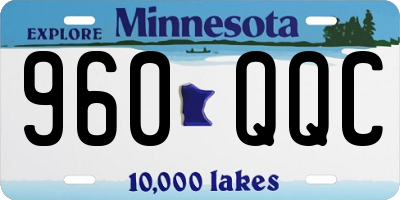 MN license plate 960QQC