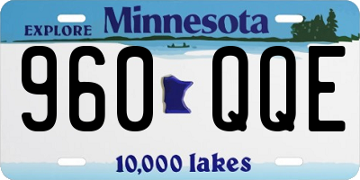 MN license plate 960QQE