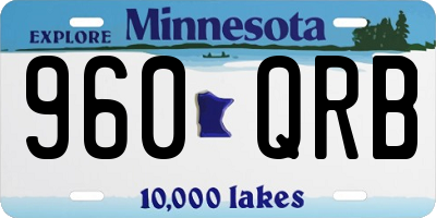 MN license plate 960QRB