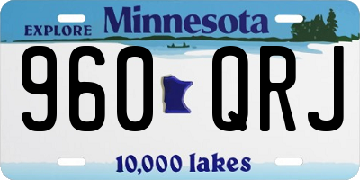 MN license plate 960QRJ