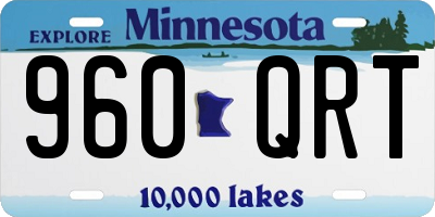 MN license plate 960QRT