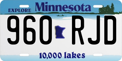 MN license plate 960RJD