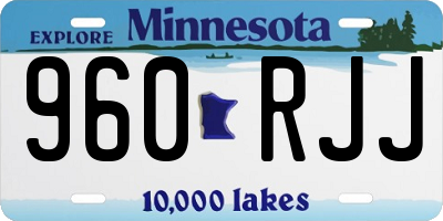MN license plate 960RJJ