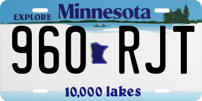 MN license plate 960RJT