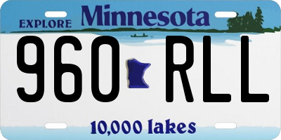 MN license plate 960RLL