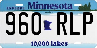 MN license plate 960RLP