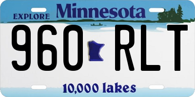 MN license plate 960RLT
