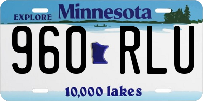 MN license plate 960RLU