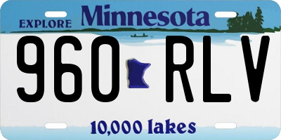 MN license plate 960RLV