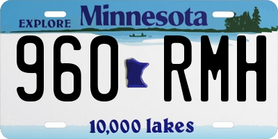 MN license plate 960RMH
