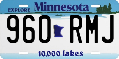 MN license plate 960RMJ