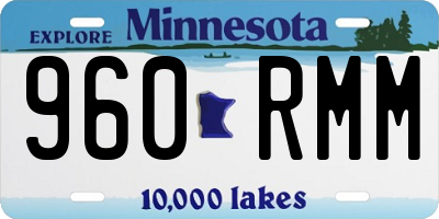 MN license plate 960RMM