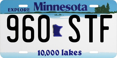 MN license plate 960STF