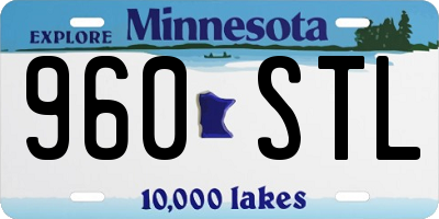 MN license plate 960STL