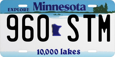 MN license plate 960STM