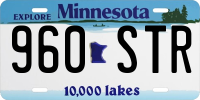 MN license plate 960STR