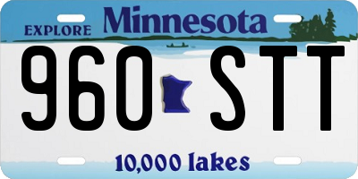 MN license plate 960STT