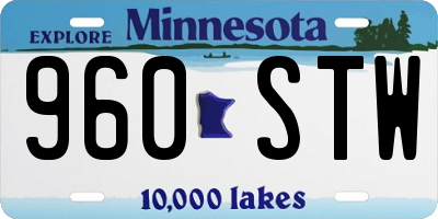 MN license plate 960STW