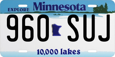 MN license plate 960SUJ