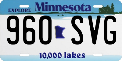 MN license plate 960SVG