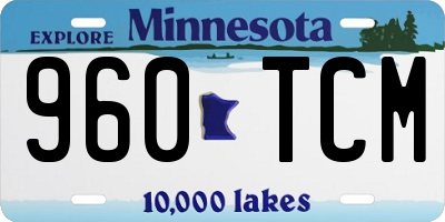 MN license plate 960TCM