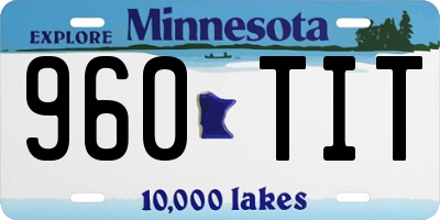 MN license plate 960TIT