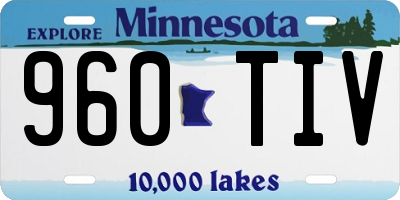 MN license plate 960TIV