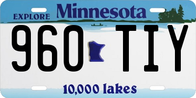 MN license plate 960TIY