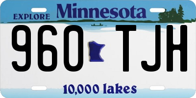MN license plate 960TJH