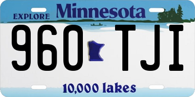 MN license plate 960TJI